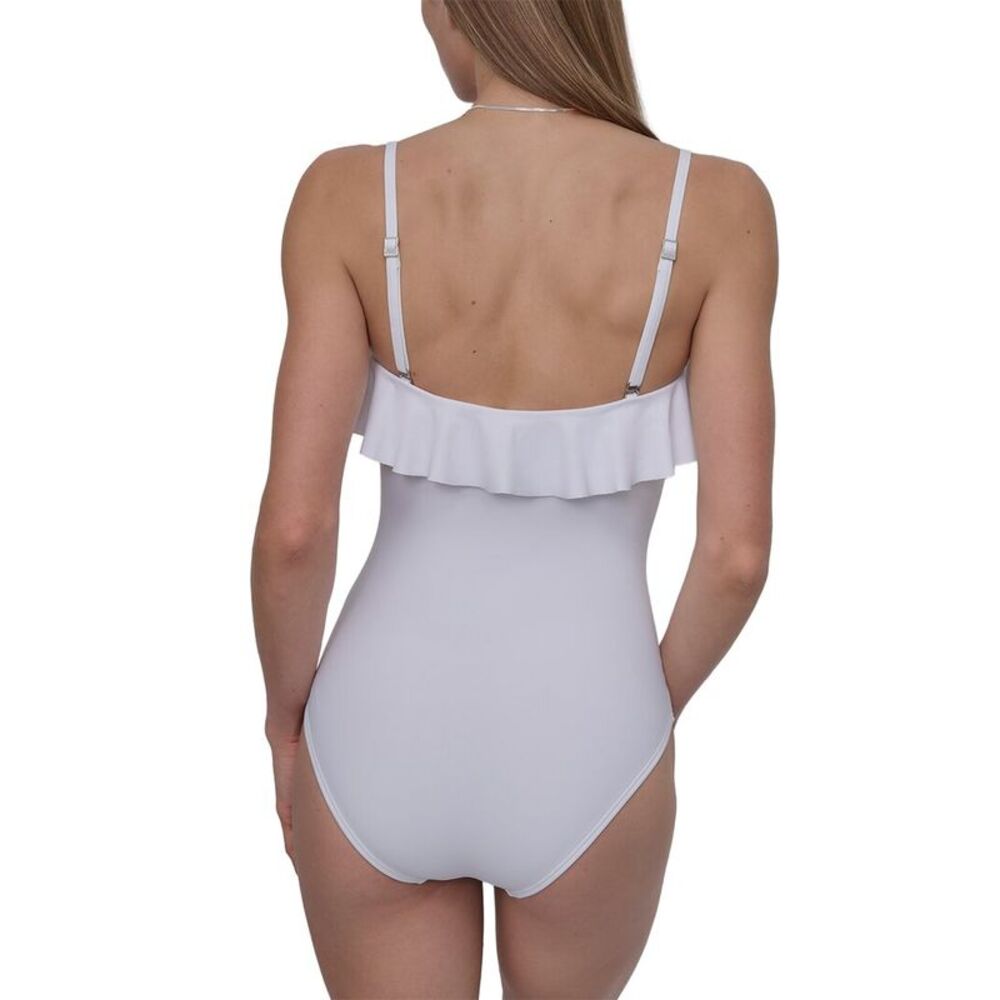 Dkny Womens  Swimsuit, White - Picture 2 of 4